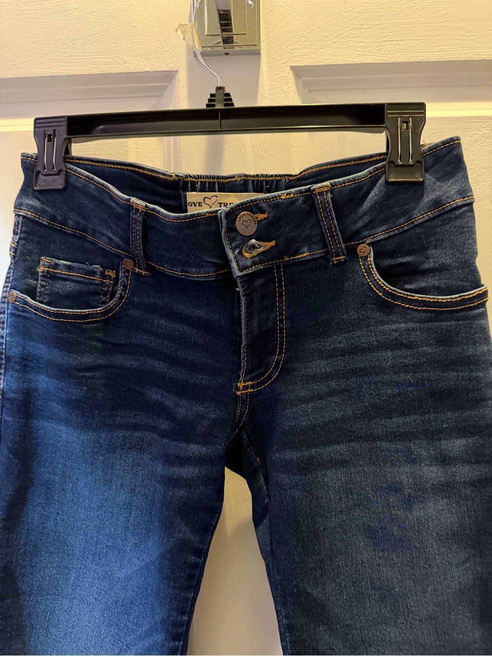 Love Tree Dark Blue Stretch Jeggings size 0 NWOT